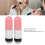2PCS Chubby Foundation Brushes, Pink Silver, Soft Artificial Fiber 4