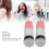 2PCS Chubby Foundation Brushes, Pink Silver, Soft Artificial Fiber 3