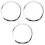 3 Pcs Musical Instrument Drum Kit Accessories Opening Protective Ring 3