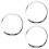 3 Pcs Musical Instrument Drum Kit Accessories Opening Protective Ring 6