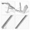 4pcs Snake Fold Trash Stainless Steel 8