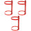 3 Pcs Fire Extinguisher Mount Bracket Wall For Home Hanging Hook Red 3