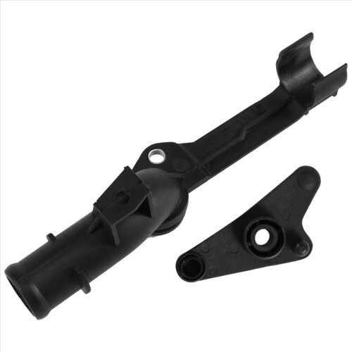 Black Plastic Engine Water Pipe to Cylinder Head 1