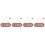 4 Pieces Open Closed Signs Listing Double-Sided Doorplate 4
