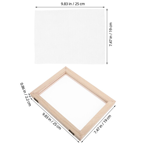 Wooden Paper Mold Wooden Mesh Screen Frame Paper Making Frames 2