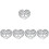 Set Of 5 Tree Life Wall Decoration Decorative Hanging Creative 5