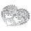 Set Of 5 Tree Life Wall Decoration Decorative Hanging Creative 1