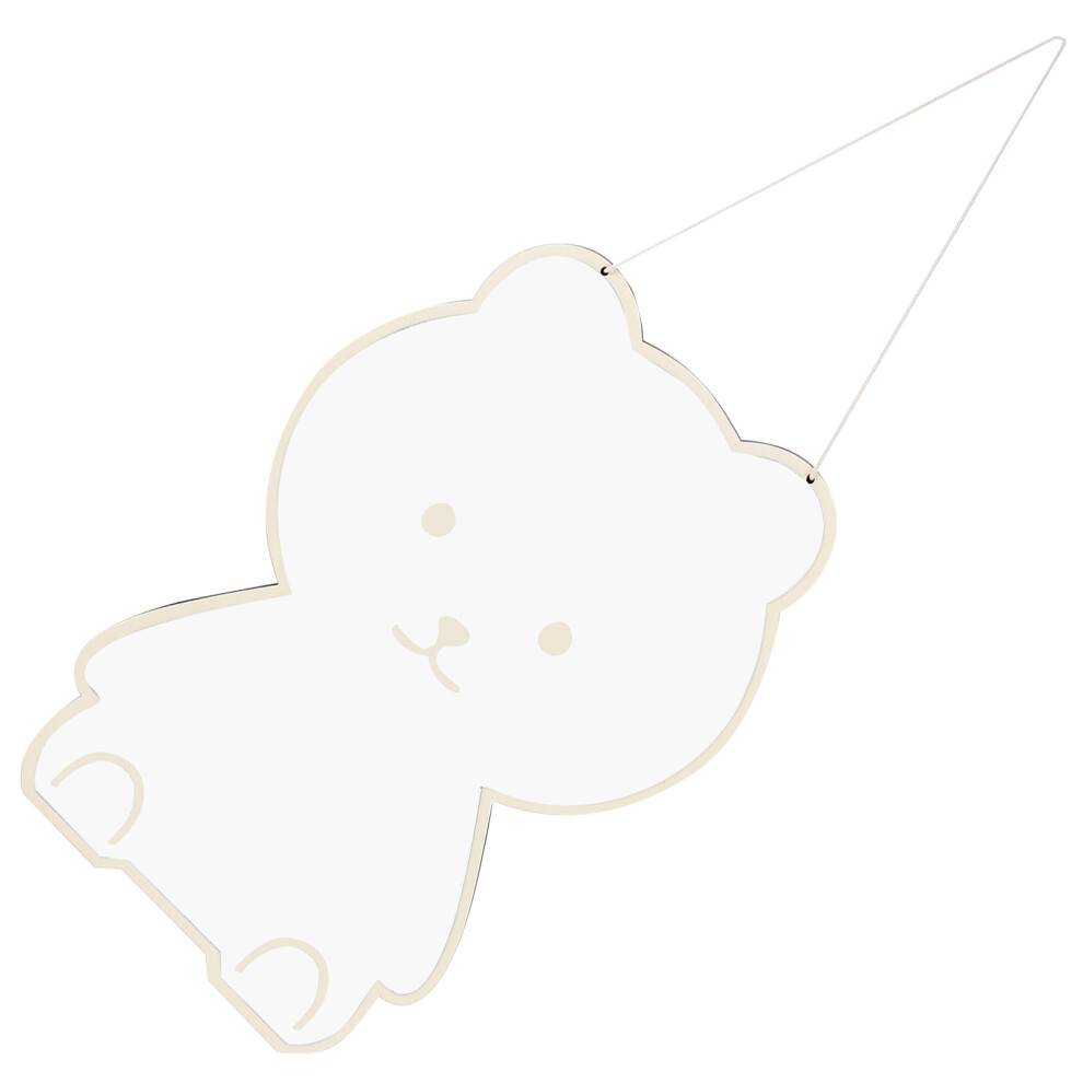 4Pcs Bear Shape Acrylic Mirror Pendant For Kids Room Wall Decor-image-OPC-PKYBSYF-NEW