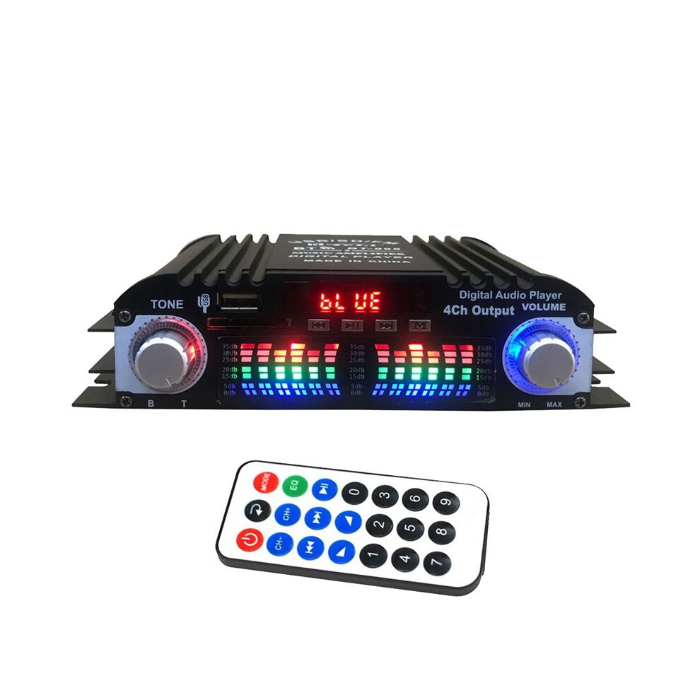 Bluetooth 5.0 Hifi Audio Amplifier 4-Channel Digital Sound Amp Light 4854173769310