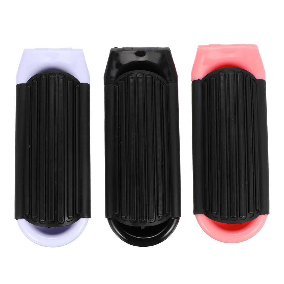 Vaguelly Set Of 3 Folding Hair Brush Portable Travel Hairbrush With Mirror
