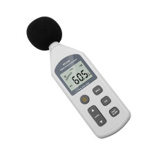 Portable Digital Sound Levels Meter 30-130 dB, LCD Backlit Display, Handheld Decibel Meter for Home, Office, Factory