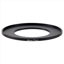 Kameralinsefilter Step Up Ring 49mm-77mm Adapter Sort