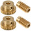 4Pièces Kit Roue À Vis Cuivre 40 Dents Arbre 5Mm 5
