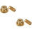 4Pièces Kit Roue À Vis Cuivre 40 Dents Arbre 5Mm 6