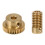 4Pièces Kit Roue À Vis Cuivre 40 Dents Arbre 5Mm 9