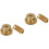 4Pièces Kit Roue À Vis Cuivre 40 Dents Arbre 5Mm 4