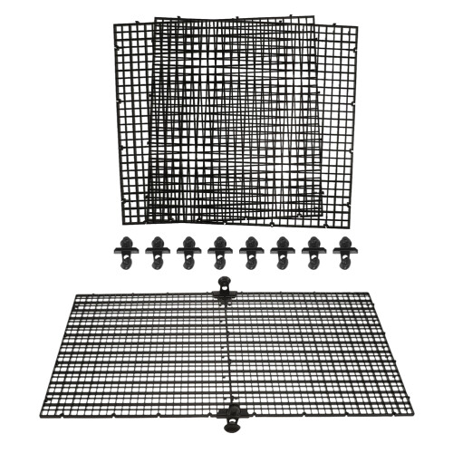 1Set ABS Aquarium Roosterplaat Zwart Ter Visafscheiding Thuis