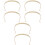 3 Pack Teapot Replacement Handle Replaceable Grip Copper Handles 5