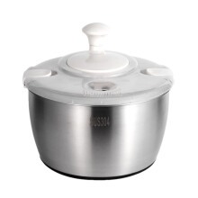 Salad Spinner Stainless Steel Large Capacity, Multi-Use Lettuce Spinner, Vegetable Dryer, Fruit Washer Drain Basket