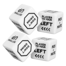 Weinbestellung Würfel in Weiß 24x24x24mm Leichtes Familienspiel Zubehör