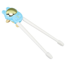Baby-Schüsselhilfsstäbchen im Cartoon-Muster, 3D-Lernplastik, Blau