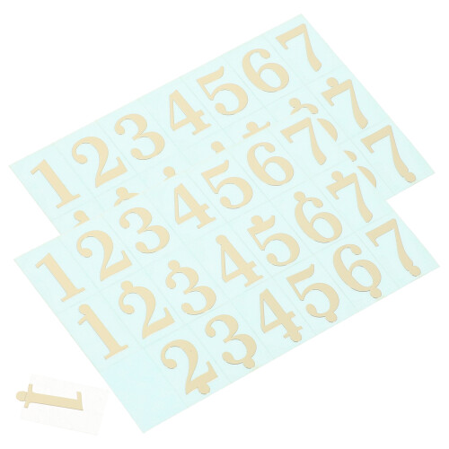 10Pièces Étiquettes Note Tambour Langue Doré, Grand Format Débutants