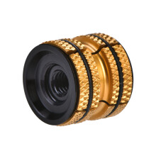 Aluminiumlegierungs-Kopfset Erweiterungsstopfen für 28,6 mm Carbon-Gabeln, Goldfarbe