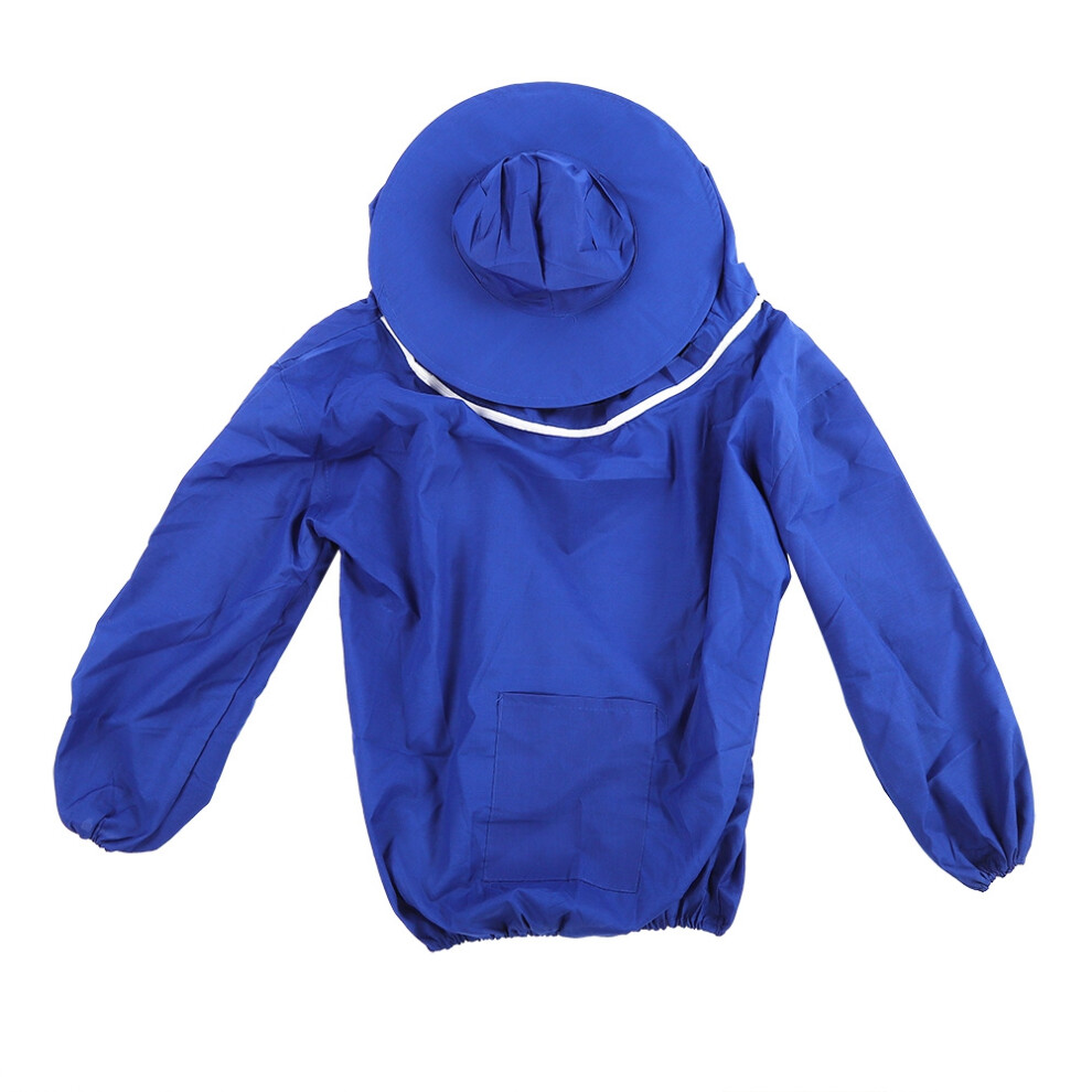 (White) Outdoor Beekeeping Protective Veil Jacket Breathable Bee Suit Blue-image-OPC-PKYBXKN-NEW
