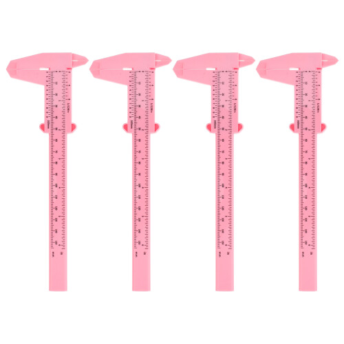 4pcs Dimensional Measurement Caliper Plastic For Garage Work
