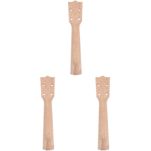 3pcs Ukulele Neck Component Wood Classical 1
