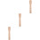 3pcs Ukulele Neck Component Wood Classical 5