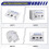 CR80 Card Reader Cleaning Cards, 50PCS Dual Side Card Reader Cleaner 7