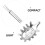 5Pcs Reusable Stainless Kitchen Pasta Spoons with Comfortable Handle 7