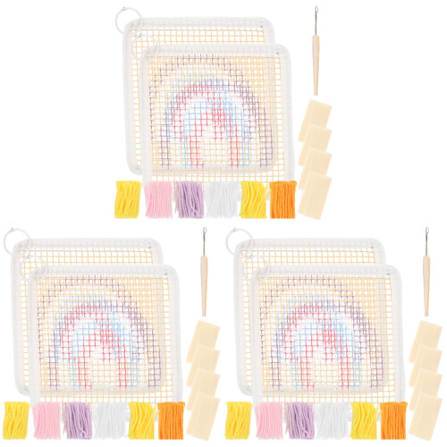 3 Sets Of Embroidery Material Embroidery Diy Kit Latch Hook 1