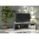 Creative Furniture TV Unit 130cm - Dark Grey Gloss Doors 3