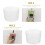 50Stk Praktische Kunststoff-Bechersleeves in Design 7