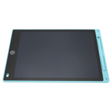 12 Zoll LCD-Kinderabschreibbare Schreibtafel Farbdisplay Druckempfindliche Kritzelplatte mit Stifthalter Himmelblau