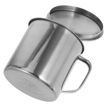 Silver Stainless Steel Kids Hot Drink Cup Double Layer Mug