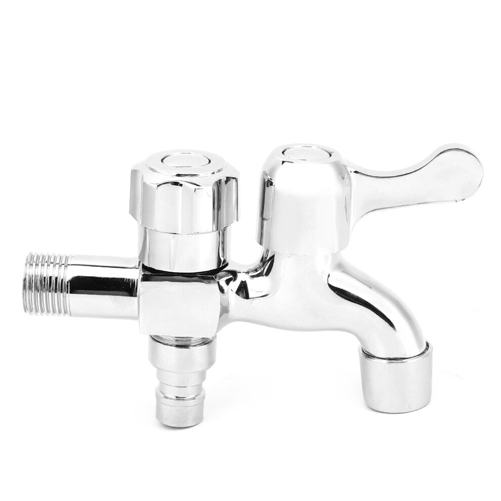 G1/2In Copper Dual Use Quick Open Faucet Washing Machine Mop Pool Tap 685922982261