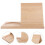 Wooden Triangle Book Stand With Cup Holder 4