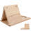 Wooden Triangle Book Stand With Cup Holder 7