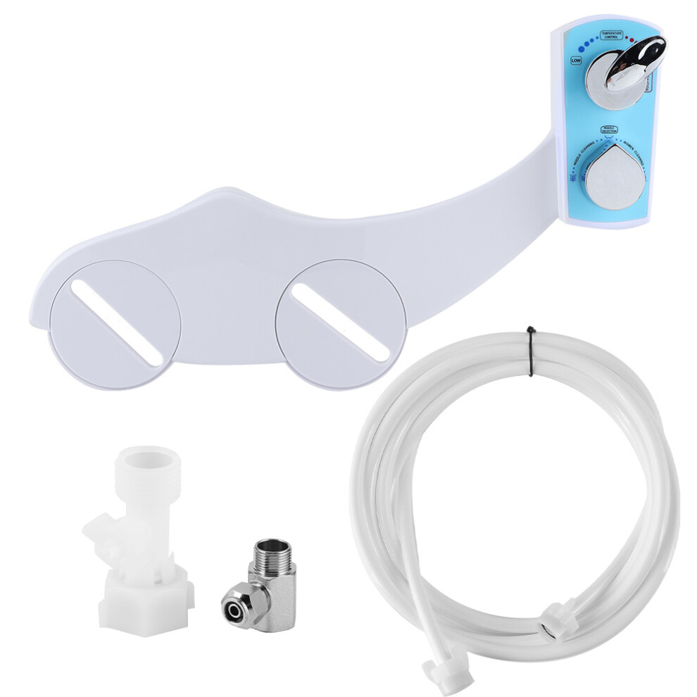 Non Electric Bidet Spray Toilet Seat Attachment Hot Cold Water 685922982667