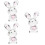 3Pcs Multi Color Figurines for Table and Garden 9