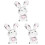 3Pcs Multi Color Figurines for Table and Garden 4