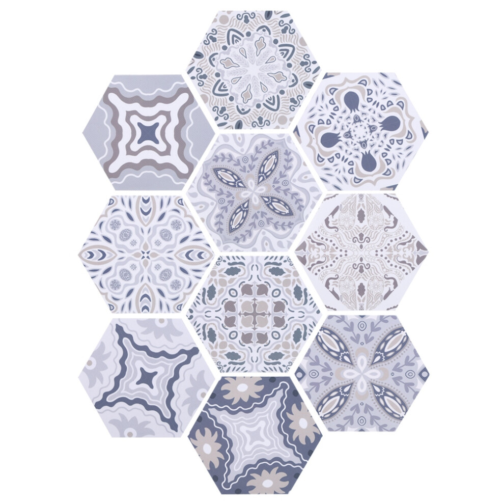 Hexagonal Tile Sticker Waterproof Non-Slip Floor Wall Decor 685922982223