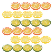 90 Pcs Artificial Lemon Slices For Diy Fruit Decor Props