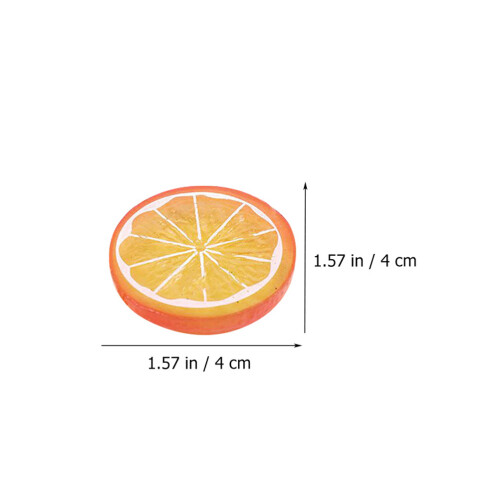 90 Pcs Artificial Lemon Slices For Diy Fruit Decor Props 1