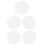 5Pcs Transparent Acrylic Board Round Sheets For Diy Projects 8