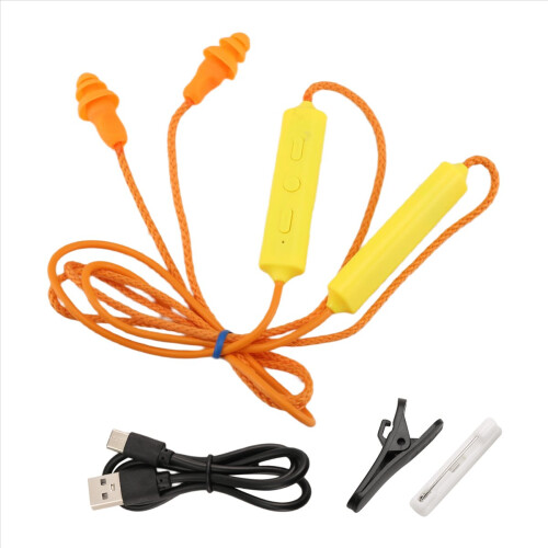 Ørepropper Bluetooth-øretelefon til arbejde, støjdæmpning, orange 1