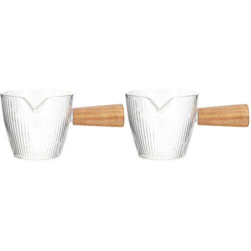 2Pcs Household Milk Pitcher Multi-Function Creamer Cup Accessory 1
